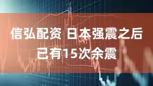 信弘配资 日本强震之后已有15次余震